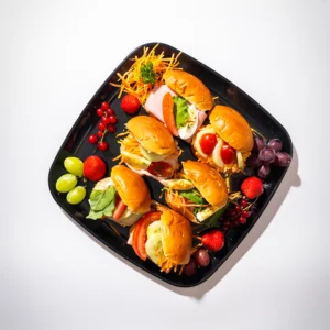 ASSORTIMENT MINI-SANDWICHES
BELEGD MET GROENTJES